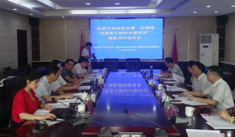北冰院長參與“政府平臺轉(zhuǎn)型發(fā)展，助推隱性債務(wù)化解的對策研究”課題調(diào)研座談會(huì)